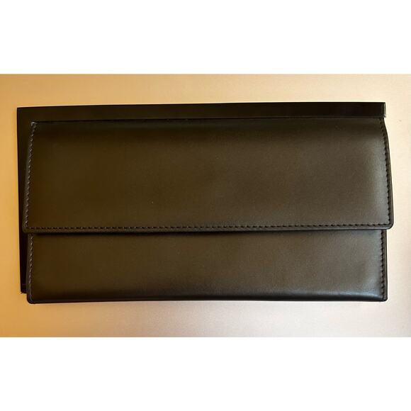 Authentic Rare Gucci Brown Genuine Leather Wallet W/ COA - Picture 1 of 9